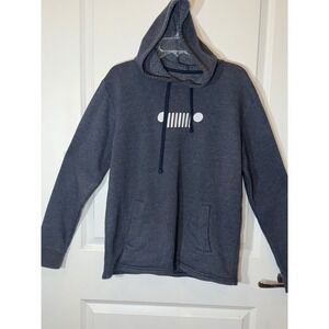Jeep Graphic Hoodie Sweatshirt Dark Gray Relaxed‎ Fit Casual Womens